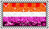 lesbian sparkle stamp