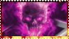 purple skull stamp