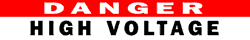 high voltage banner