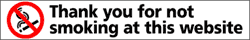 no smoking banner
