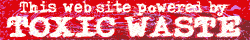 toxic waste banner