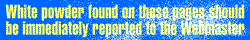 white powder banner