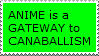 anime canibalism stamp