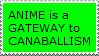 anime cannibalism stamp