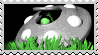 crashed alien stamp