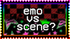 emo vs scene stamp