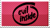 evil inside stamp