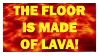 floor is lava stamp