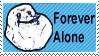 forever alone stamp