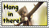 hang in there cat stamp