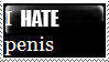 hate penis stamp