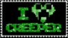 i heart creeper stamp