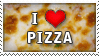 i heart pizza stamp