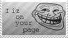 i iz on your page stamp