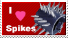 i love spikes stamp