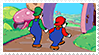 nice of bowser to invite us over for a picnic eh luigi stamp