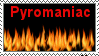 pyromaniac stamp