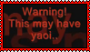 warning yaoi stamp